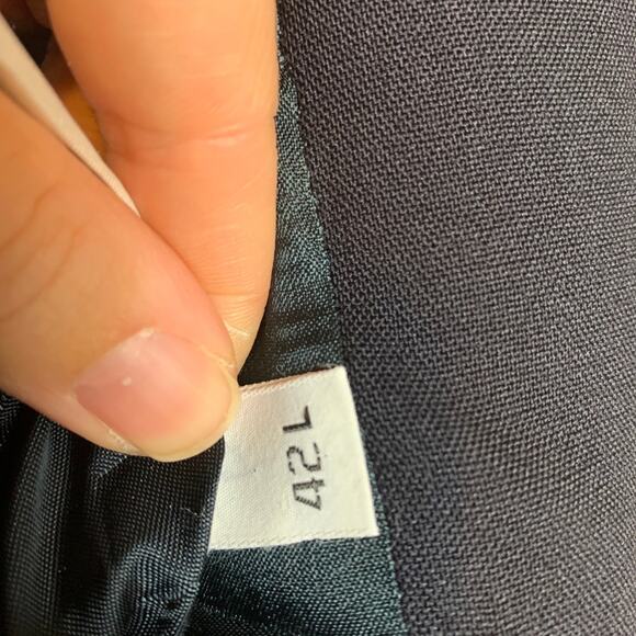 Vintage Austin Reed Men's Navy Blue Blazer Union Made USA Size 42L Gold Buttons - Picture 8 of 13